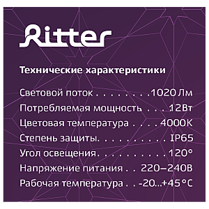 Настенный светильник Ritter 56025 8